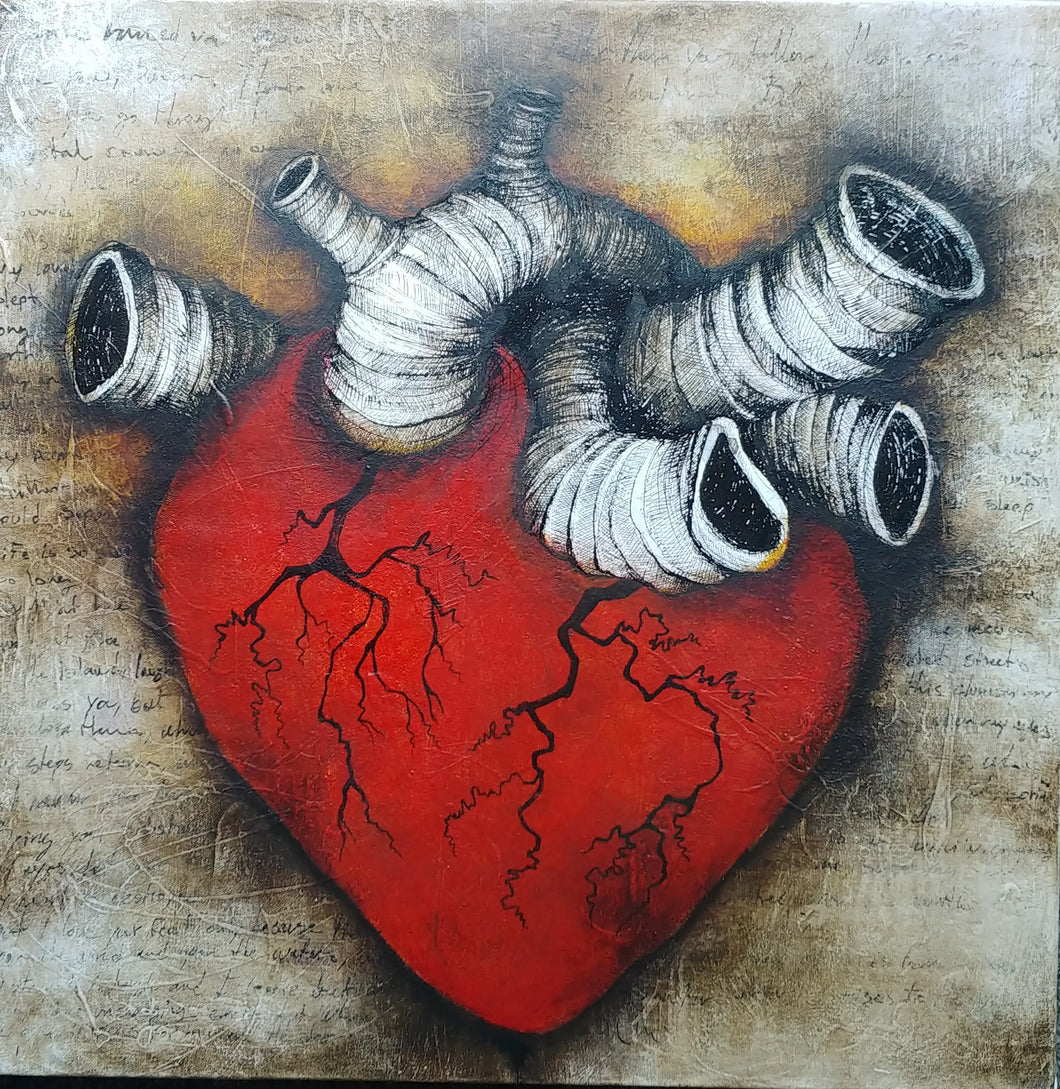 HEART IN RED / CORAZON DE ROJO